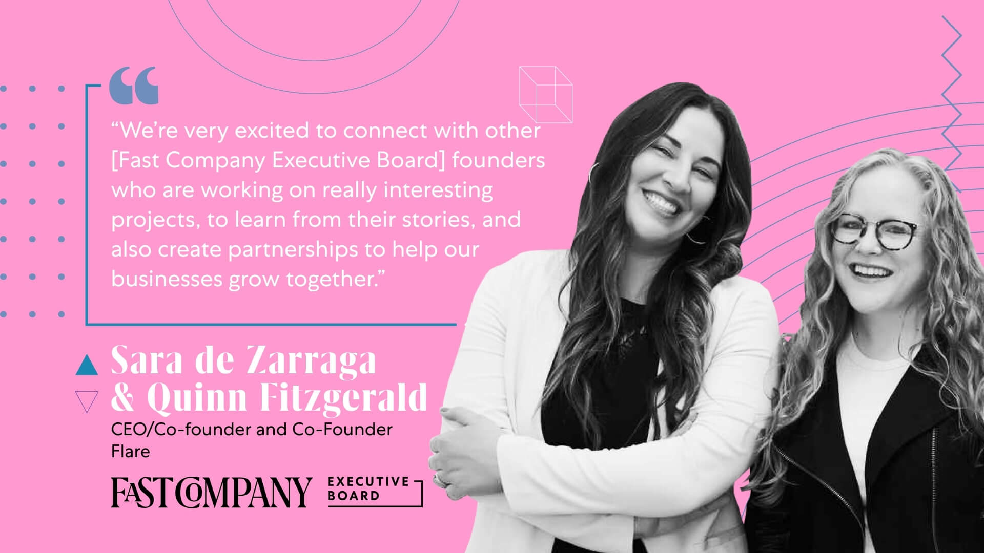 Connecting With Founders Entices Quinn Fitzgerald and Sara de Zarraga