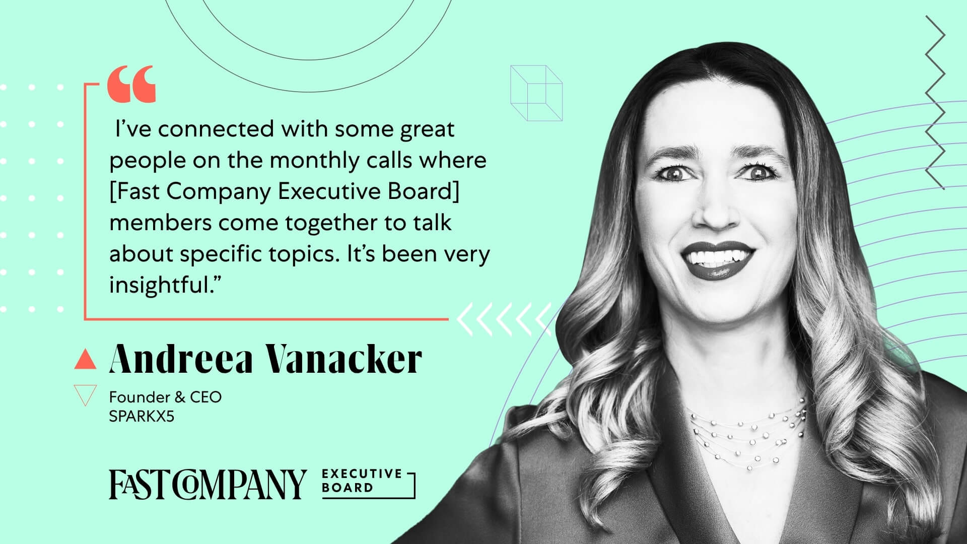 Andreea Vanacker Gains Valuable Insight From Fast Company Executive Board Members