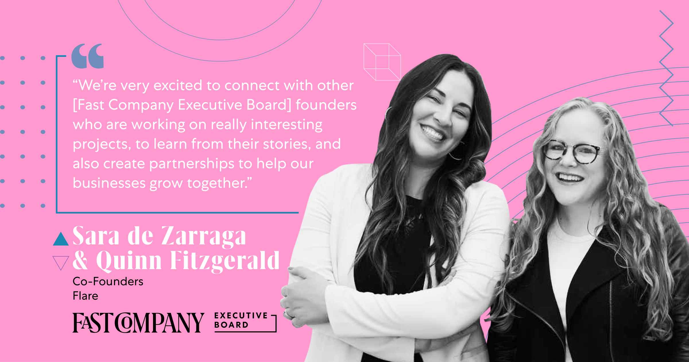 Connecting With Founders Entices Quinn Fitzgerald and Sara de Zarraga
